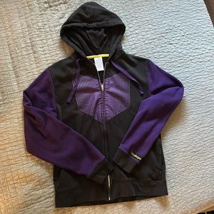 Purple and Black Hawkeye Zip-Up